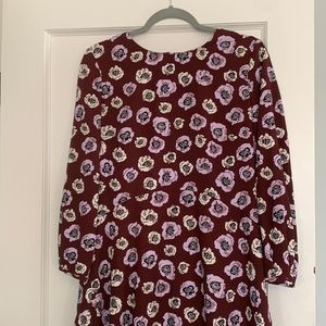 Loft dress with long sleeves - zipper in back size 6
